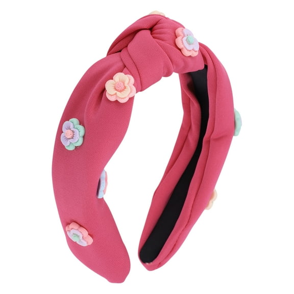 Unique Bargains 1 Pc Vintage Floral Headbands for Women Rose Red