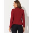 thumbnail image 4 of AllegK ChaqueDe Traje De ChaqueElástiCon Cuello De SolaPaOficiDe Trabajo PaMujer BorgoXL, 4 of 5