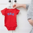 thumbnail image 5 of USA United States Patriotic 4th July Romper Boys or Girls Infant Baby Brisco Brands 24M, 5 of 6