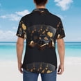 thumbnail image 4 of Gukieu Casino Cards Poker Print Men's Short-sleeved Shirts, Button-down Lapel Hawaiian Shirts, T-shirts, Beach Vacation Summer Casual Wear,Medium, 4 of 7