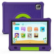 T&C 10.1 Inch Kids Tablet PC, IPS Screen + Capacitive Multi Touch, Powered by New Android 12- 3GB Ram + 64GB Rom- Purple Case