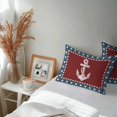 thumbnail image 6 of Nautical Anchor Lumbar Pillow Covers 20x12 Inch Set of 2, Red Navy Blue Coastal Stars Ocean Waterproof Outdoor Pillow Covers, Decorative Cushion Pillowcases for Couch, Sofa, Bed, Garden, Patio, 6 of 9