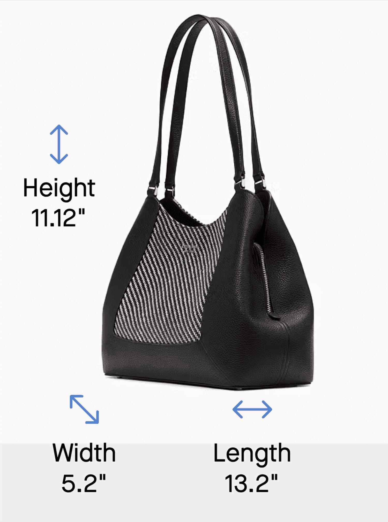 Kate Spade New York Lena Straw Triple Compartment Shoulder Bag - Natural/Pebbled Leather
