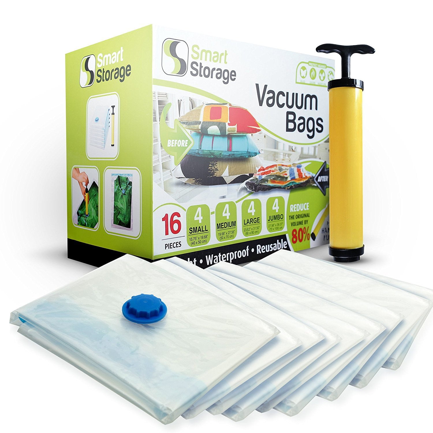 5x Vacuum Storage Space Saver Bags Saving Seal Clothing Compressed Bag Organizer
