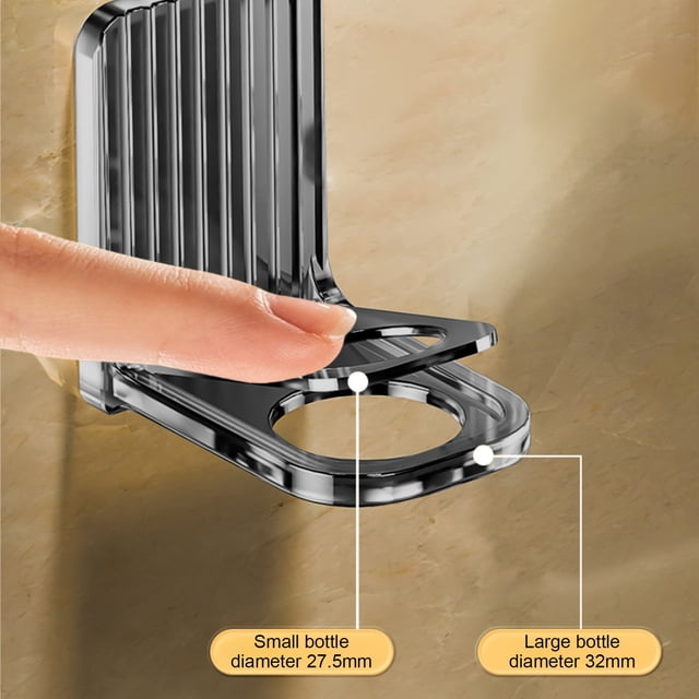 COM1950s Bathroom Wall Shelf, Bathroom Shower Organizer, Transparent Non Perforated Shower Gel Rack Wall Mounted Bathroom Shampoo and Bathroom Non Marking Sticker Shelf, Small Wall Shelf