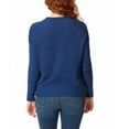 thumbnail image 2 of Jessica Simpson Women's Long Sleeve Roll Neck Sweater, Blue Depths Medium, 2 of 3