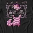 thumbnail image 3 of Disney Alice in Wonderland Cheshire Cat I'm Not All There Men's T Shirt (Black, S-XXXL), 3 of 4