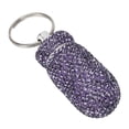 thumbnail image 2 of Oubit Travel Capsules Container,Purple Rhinestone Capsules Storage Rhinestone Medicine Bottle Capsules Casewith Keychain Superior Craftsmanship, 2 of 9