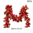 thumbnail image 3 of YingYouFu 3PC Thanksgiving Fall Fake Garland for Home Autumn Harvest Decorations|Autumn Artificial Berry Pumpkin Maple Leaf Garland Decor for Fireplace Table Front Door Holiday Party Decorations, 3 of 5