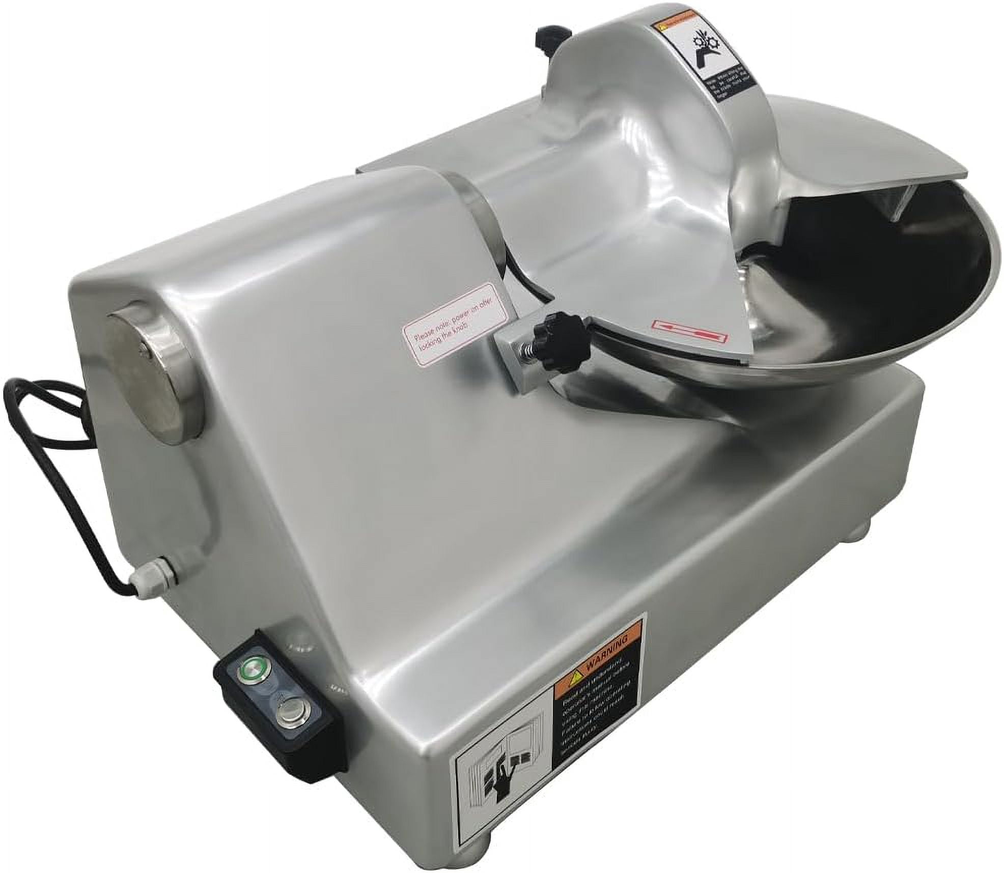 PreAsion 5.5L Meat Vegetable Prep Food Processor Commercial Food Processor Electric Food Chopper 110V