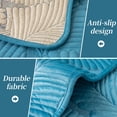 thumbnail image 4 of ANMINY Velvet Couch Cover Quilted Velvet Embossed Leaf Pattern Sofa Cover, Machine Washable Couch Protector for Pets & Kids, 4 of 6