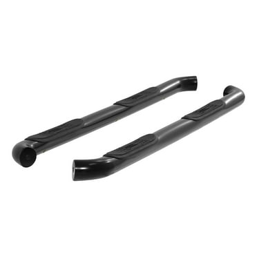 Aries Automotive 204046 Aries 3 in. Round Side Bars; Black; Rocker Panel Mount; Fits select: 2007-2019 CHEVROLET SILVERADO, 2007-2019 GMC SIERRA