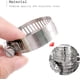 thumbnail image 4 of Kit de abrazaderas para mangueras, rango de tamaño amplio y ajustable de 6 a 38 mm, abrazaderas para mangueras ajustables de acero inoxidable, para aplicaciones automotrices y mecánicas, material, 4 of 5