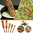 thumbnail image 5 of Home Saving! Jubipavy Long Handle Spatula Wood Spatula Stir Cooking Set Kitchen Tool, 5 of 8