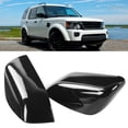 thumbnail image 4 of Rearview Mirror Cover 2pcs Rearview Mirror Cover  Glossy Black Fit For Land Rover Range Rover Sport/LR2/LR4, 4 of 8