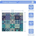 thumbnail image 4 of Dreamtimes 6 PCS Talavera Caramic Pattern Washcloths, 12 X 12 Inches Cotton Wash Cloths, Highly Absorbent and Soft Face Towels for Bathroom,Gym,Hotel and Spa, 4 of 7