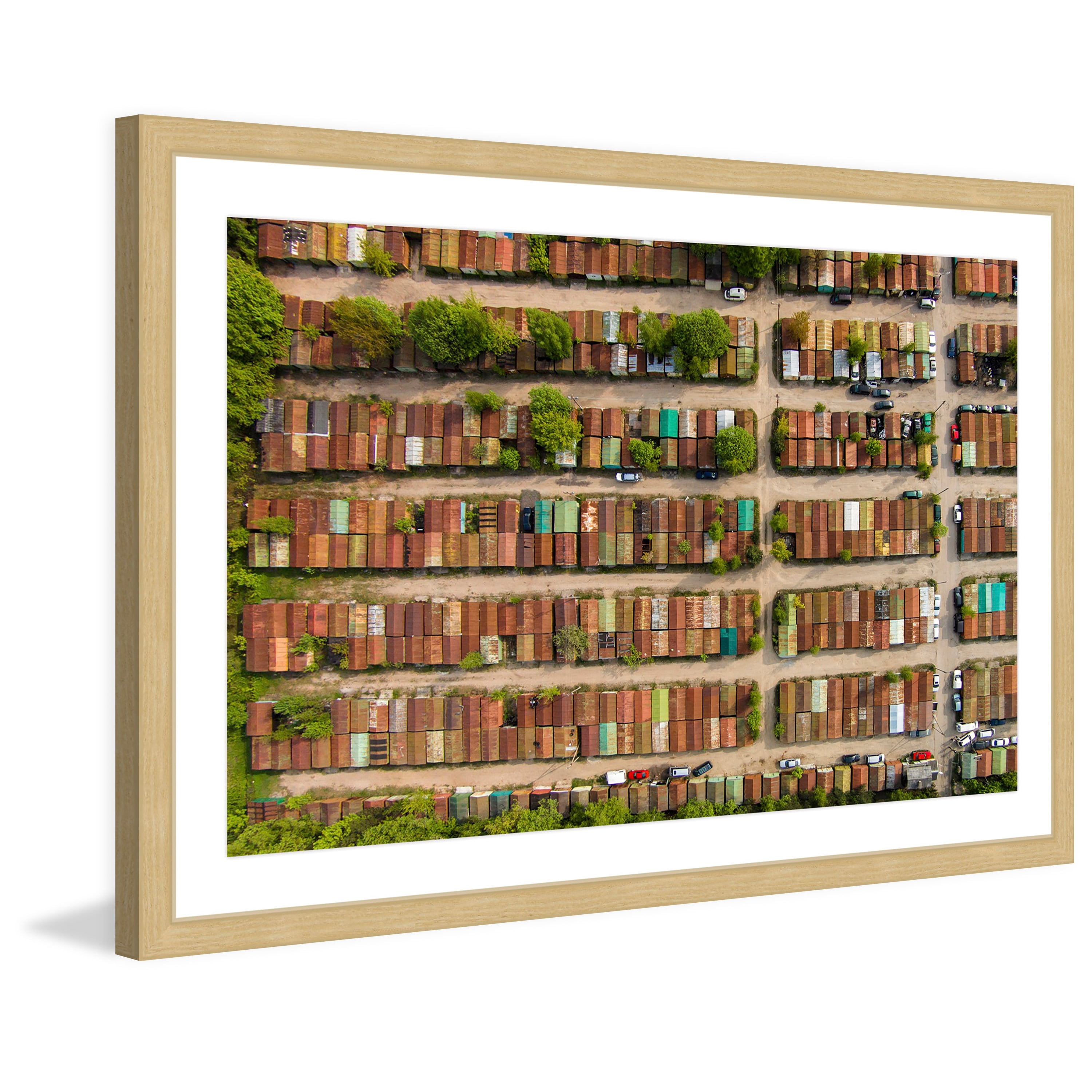 Marmont Hill "Boxcars" by Karolis Janulis Framed Painting Print