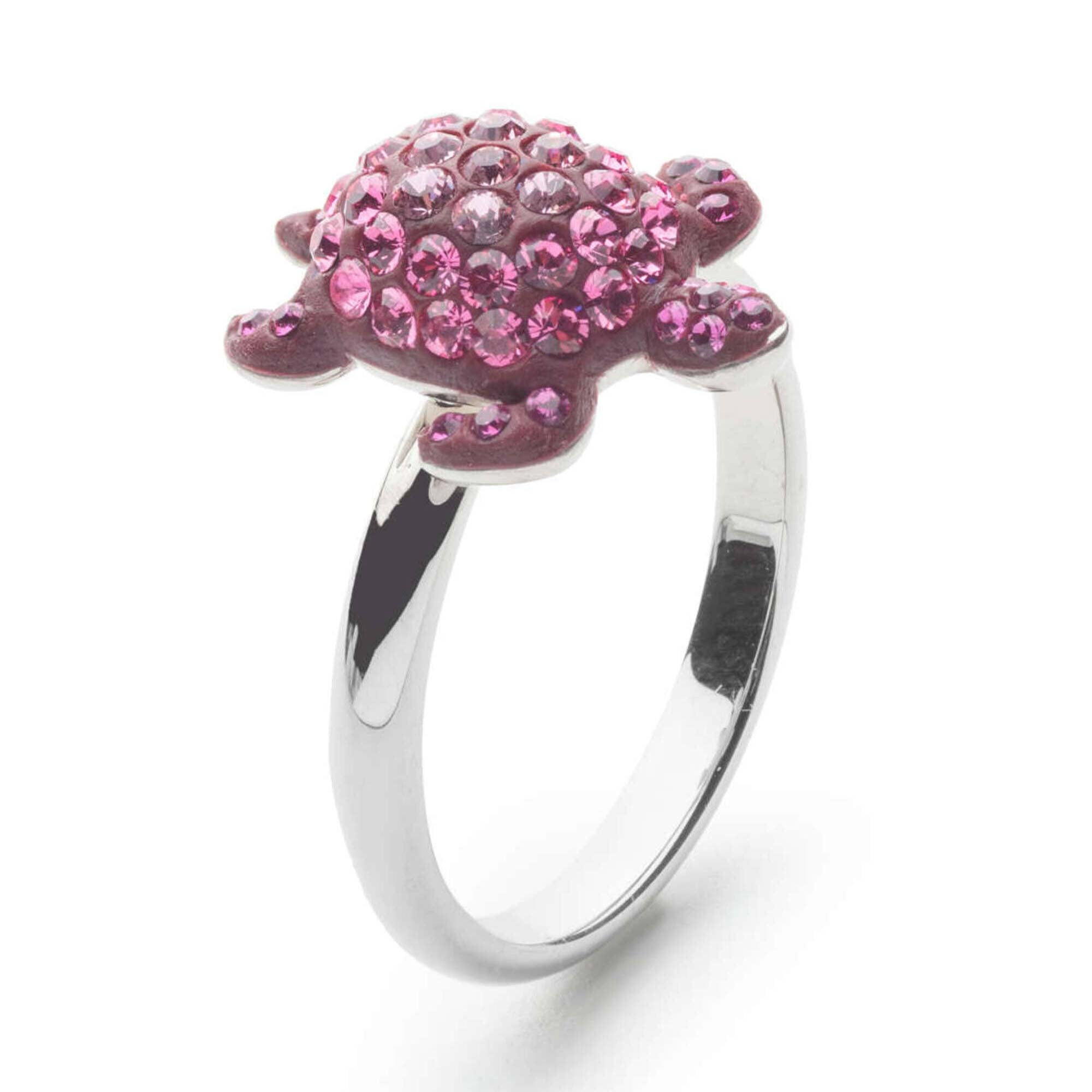 Swarovski 5524495 Women's Mustique Sea Life Pink Ring, Size 6.75