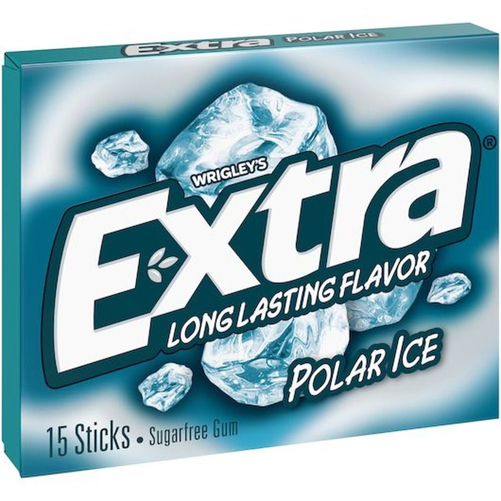 Extra Sugar Free Polar Ice Extra Gum, 15 Piece -- 120 per Case.
