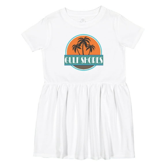 Inktastic Gulf Shores Alabama Vacation Girls Toddler Dress