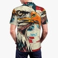 thumbnail image 6 of Salouo Retro American Eagle for Men's Short Sleeve Polo Shirts,Polo Shirts for Men Performance Short Sleeve Golf Shirt Athletic Casual Collared T-Shirt-4X-Large, 6 of 8