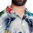 thumbnail image 5 of Koala Men's Short Sleeve Button Down Casual Beach Printed Shirts, 5 of 6