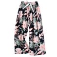 thumbnail image 4 of YOZGXEG Wide Leg Pants Women Women'S Comfy Printed Wide Leg Pajama Pants Bow Elastic Waist Long Casual Bottoms Blue One Size, 4 of 4