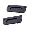 thumbnail image 1 of 2-pack Alloy Recessed Type Handle Flush Door Pull For Pocket Doors, Black Rustproof For Sliding Doors, Cabinets, Drawers, 1 of 5