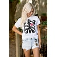 thumbnail image 4 of Skeleton Rib Cage Cute Set His Hers Women's Plus Size Graphic Tee Brisco Brands 2X, 4 of 5