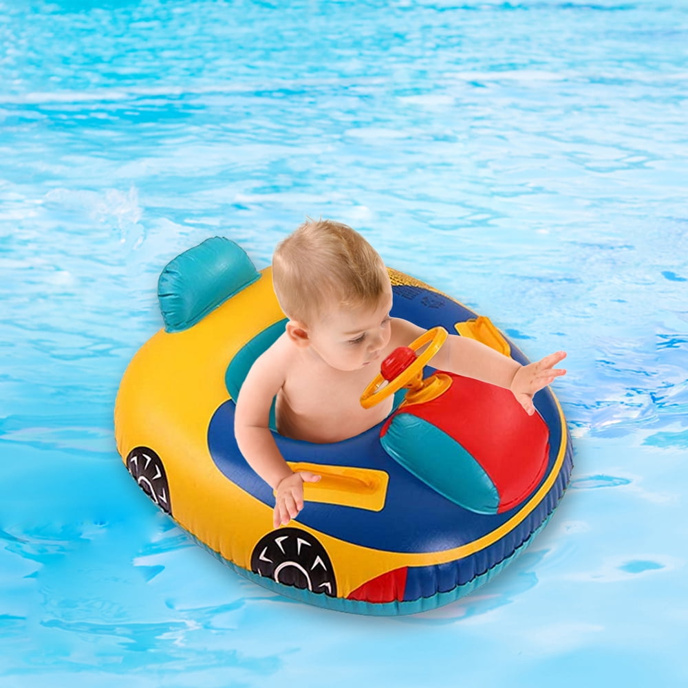 Baby Float Swimming Ring Toddler Child Inflatable Rubber Ring Boat with Seat UK 