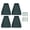 Green, variant on ENYOUNG 4PCS Downspout Splash Block Rain Gutter Extensions Fixable Extender with 8 Nails Protect House Foundation White Color 16.3 inches / 41.4 cm Durable Plastic Outdoor Drainage Tool
