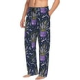 thumbnail image 2 of Xecao Lavender Flowers Men's Straight Lounge Pajama Pants: The Ultimate in Comfortable Sleepwear, 2 of 9