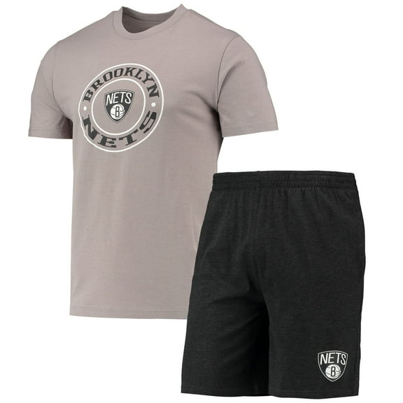 Men's Concepts Sport Black/Gray Brooklyn Nets Top & Shorts Sleep Set