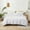 White, variant on IR Imperial Rooms 3 Piece Duvet Cover Set Soft Microfiber Button Closer White Color Full All-Season