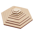 thumbnail image 5 of Piezas de madera redondas para el día de San Valentín Decoración del hogar Piezas de madera pintadas a mano para niños Accesorios Dibujo Graffiti Piezas finas de madera, 5 of 5