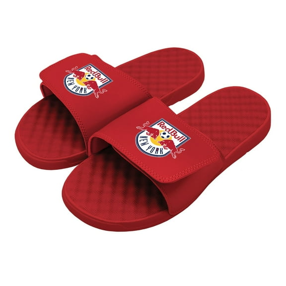 Youth ISlide Red New York Red Bulls Primary Logo Slide Sandals
