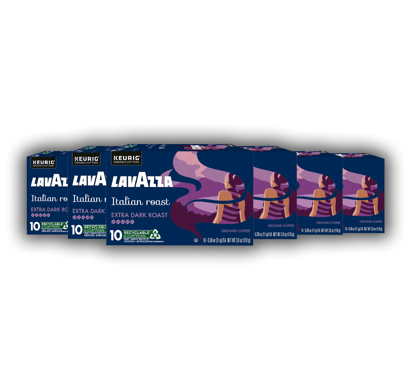 Lavazza Italian Roast Keurig K-Cup® Pods, Extra Dark Roast, 100% Arabica (60 Pods)
