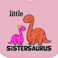 thumbnail image 4 of Inktastic Little Sistersaurus Girls Baby Bib, 4 of 4