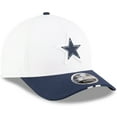 thumbnail image 3 of Youth New Era  White/Navy Dallas Cowboys 2025 NFL Training Camp A-Frame 9FORTY Adjustable Hat, 3 of 5