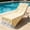 Yellow, variant on LACKUST Quick Dry Beach Towel with Tassels, Lightweight Oversized 71x39 in Fast Drying Pool Towel for Travel, Camping, Light Blue Polyester, 8 Colors