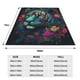 thumbnail image 3 of Fotbe Colorful Flower Tiger Manta de Franela Acolchonada con Estampado, Súper Suave y Esponjosa, Extra Grande para Sofá, Cama, Uso Todo el Año-40"x30", 3 of 7
