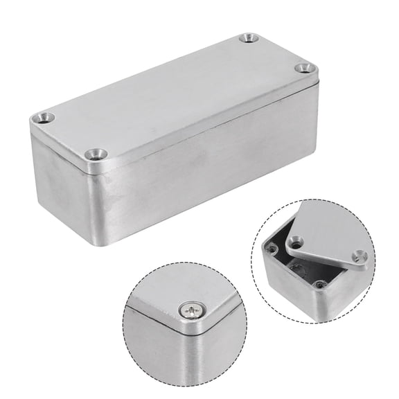 Effect Aluminum Box Metal Electric Case Instrument Silver Enclosure Project Box 1590 A (92 As A 1M Mm