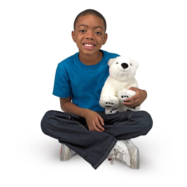 Melissa & Doug Glacier Polar Bear Stuffed Animal - Walmart.com