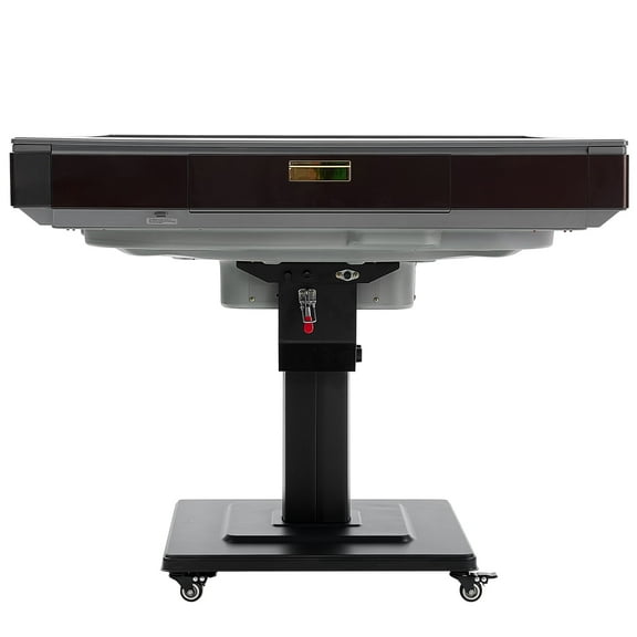 KFFKFF Automatic Mahjong Table with Wheels, Includes 2 Sets of 40 mm Tiles (164 Pieces), Foldable Design with Automatic Shuffling, Ideal for Home Use, Outdoor Activities