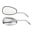thumbnail image 5 of 2Pcs Universal Motorcycle Mirrors, Handlebar Rear View Side Mirror Compatible for Bike, Scooter, ATV, UTV, Dirt Bike and More, Silver, 5 of 8
