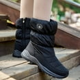 thumbnail image 2 of KEGIRLOM OUTDOOR Women Fashionable And Casual Winter Shoes With Added Velvet And Thick Fashion Umbrella Cloth Warm And Lightweight Outdoor Women Snow Boots Black Size 5.5, 2 of 5