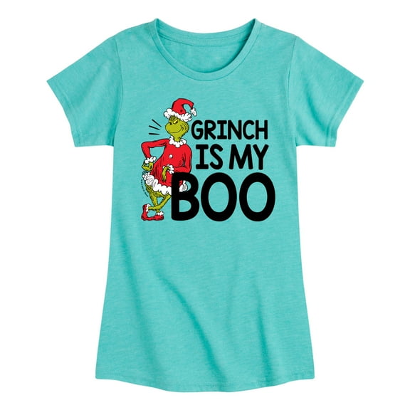 Dr. Seuss - Grinch Is My Boo - Toddler And Youth Girls Short Sleeve Graphic T-Shirt