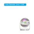 thumbnail image 2 of Uxcell 8mm Acrylic Beads for Jewelry Making, 300 Pack Acrylic Round Beads for Bracelets Style 1, Clear AB Color, 2 of 5