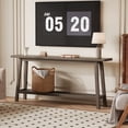 thumbnail image 4 of Kojooin 71 Inch Wood Entryway Table with Storage, Farmhouse 2-Tier Narrow Console Table for Hallway, 4 of 8