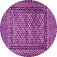 thumbnail image 1 of Ahgly Company Indoor Round Southwestern Purple Country Area Rugs, 8' Round, 1 of 4